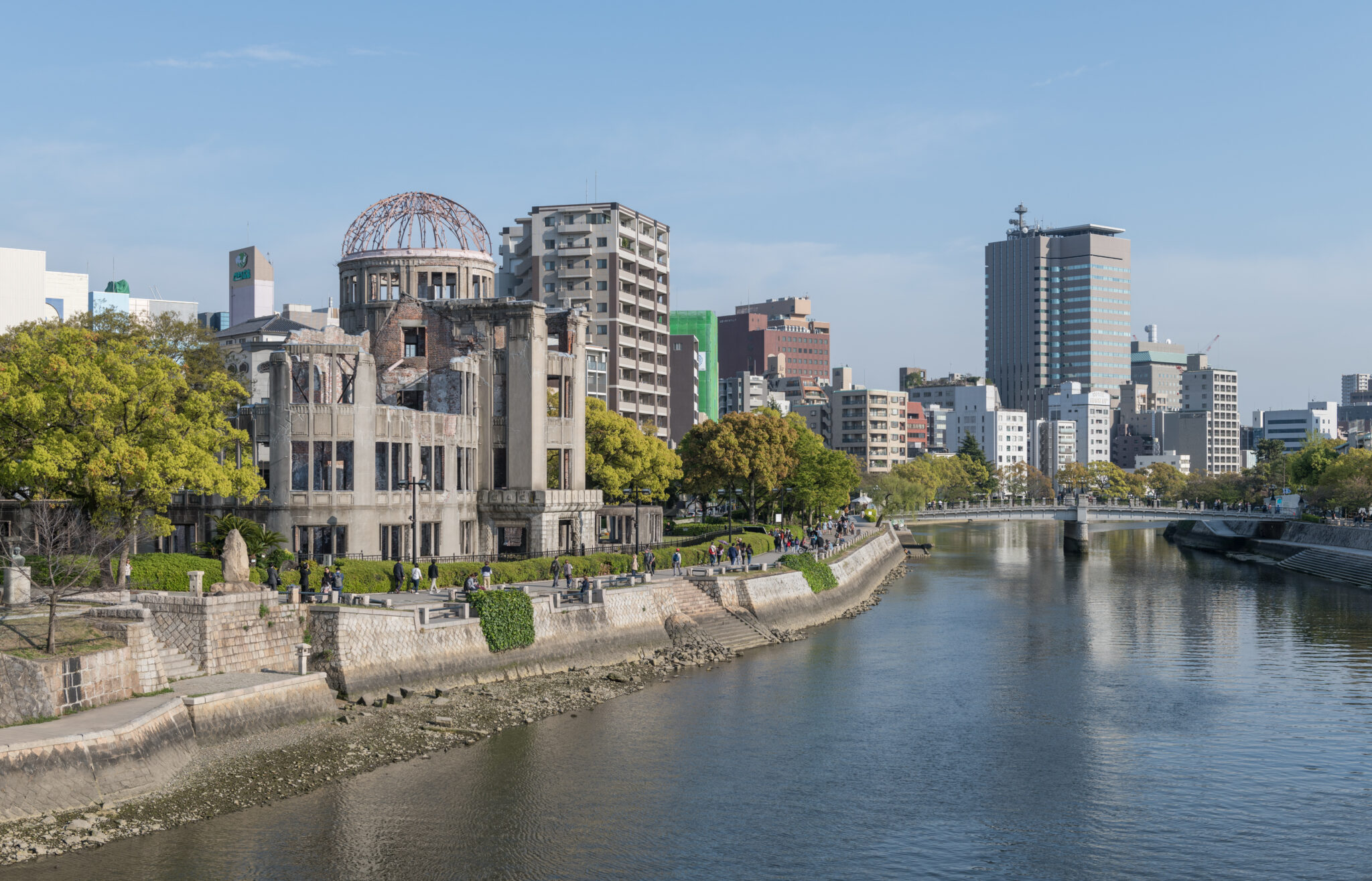 Atomic Bomb Dome and Motoyaso River, Hiroshima, Northwest view