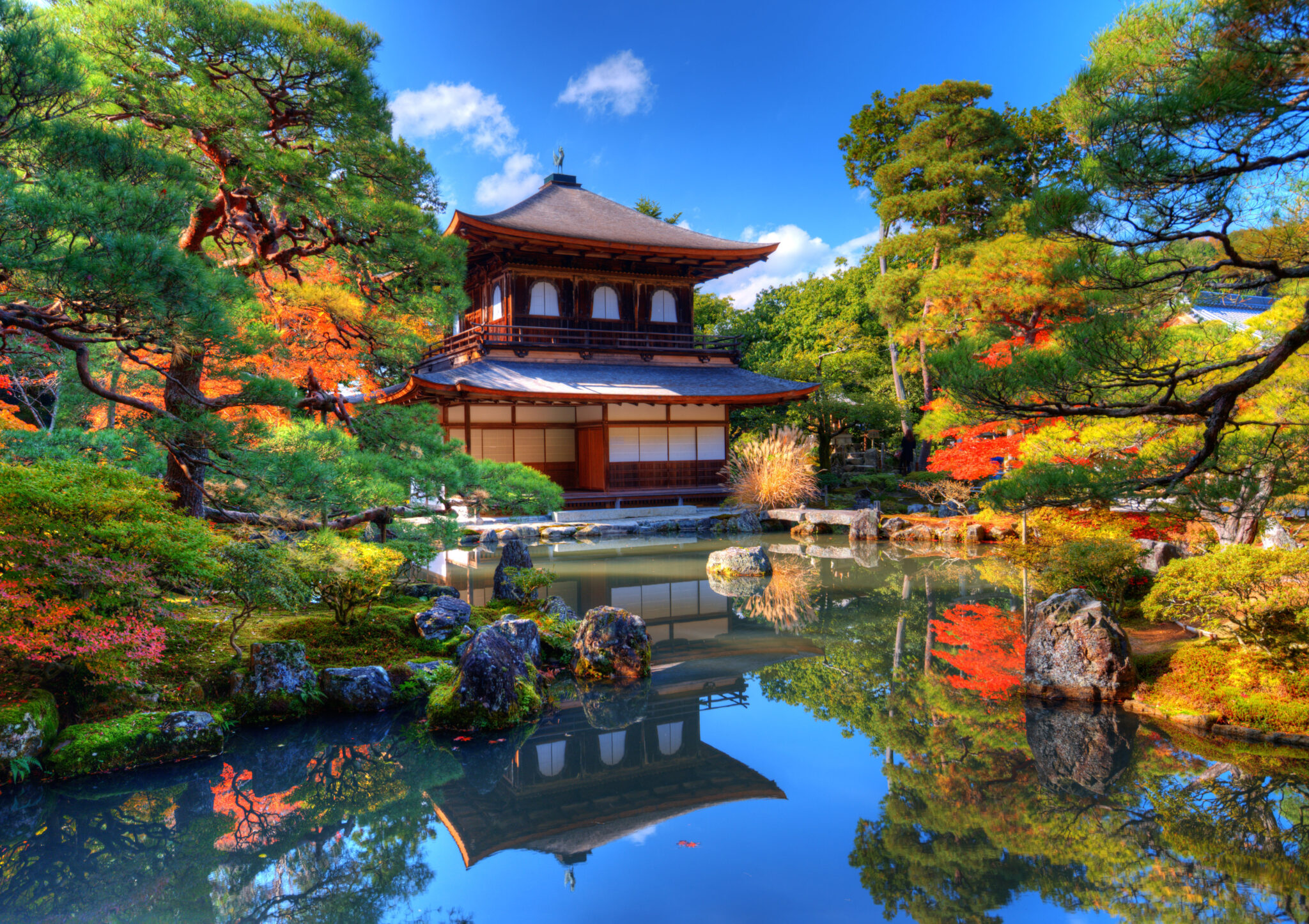 D1CT02 Ginkaku-ji, known as Temple of the Silver Pavilion, in Kyoto, Japan.