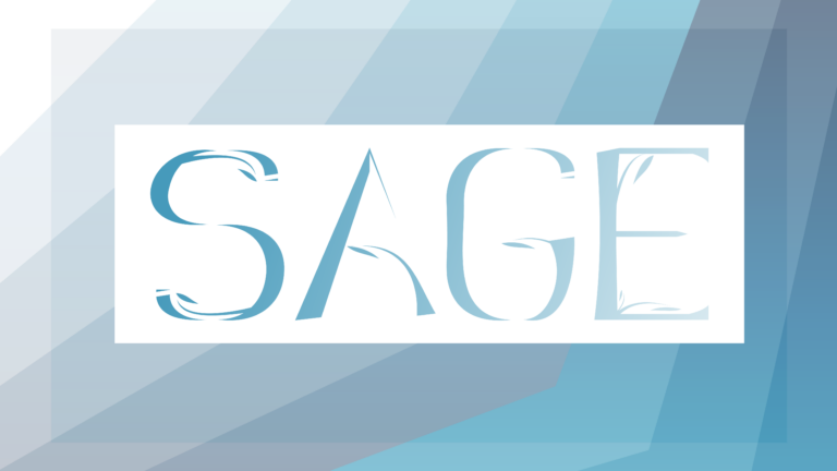 Image of a elegant font with blue hues.