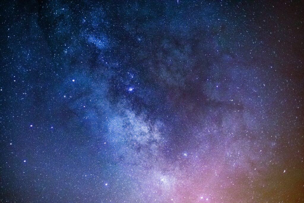 Starry night sky